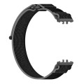 For Samsung Galaxy Fit 3 Loop Nylon Watch Band(Black Grey)