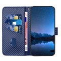 For OPPO A78 4G YX0070 Carbon Fiber Buckle Leather Phone Case with Lanyard(Royal Blue)