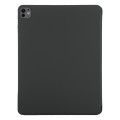 For iPad Pro 13 2024 Double-sided Clip Fixed Buckle Magnetic PU Leather Smart Tablet Case(Black)