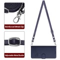 For itel A58 / A49 Cat Rat Embossed Pattern RFID Leather Phone Case with Lanyard(Blue)
