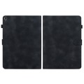 For Huawei MatePad T 10s / Enjoy Tablet 2 Lily Embossed Leather Tablet Case(Black)