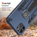 For iPhone 11 Pro Max Shockproof Holder Phone Case(Blue)