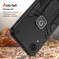 For Samsung Galaxy A03 Core Shockproof Holder Phone Case(Black)