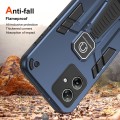 For Motorola Moto G54 Shockproof Holder Phone Case(Blue)
