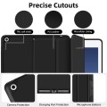 For iPad 10.2 2021 / 2020 / 2019 3-fold TPU Smart Leather Tablet Case with Pen Slot(Black)