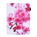 For iPad Pro 11 2024 Colored Drawing Leather Smart Tablet Case(Cherry Blossom)