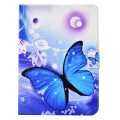 For iPad Pro 11 2024 Voltage Colored Drawing Smart Leather Tablet Case(Blue Butterfly)