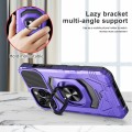 For iPhone 14 Pro Max Magnetic Ring Holder Phone Case(Purple)
