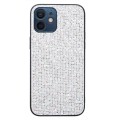 For iPhone 12 Glitter Powder TPU Hybrid PC Phone Case(White)