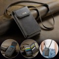 CaseMe Me40 Vertical Multifunctional Shoulder Crossbody Phone Bag(Coffee)
