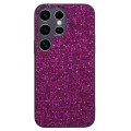 For Samsung Galaxy S24 Ultra 5G Glitter Powder TPU Hybrid PC Phone Case(Purple)