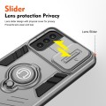 For Samsung Galaxy S21 FE Camshield Ring Holder Phone Case(Grey)