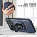 For Samsung Galaxy A22 4G Magnetic Ring Holder Phone Case(Blue)