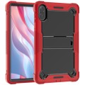 For Honor Pad X9 Shockproof Silicone Hybrid PC Tablet Case with Holder(Black + Red)