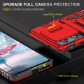 For Motorola Edge 40 Neo Armor PC + TPU Camera Shield Phone Case(Red)