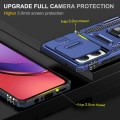 For Motorola Moto G84 Armor PC + TPU Camera Shield Phone Case(Navy Blue)