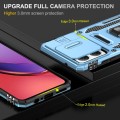 For Motorola Moto G84 Armor PC + TPU Camera Shield Phone Case(Light Blue)