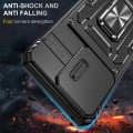 For Motorola Edge 40 Armor PC + TPU Camera Shield Phone Case(Black)