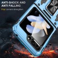 For Samsung Galaxy Z Flip6 5G Armor PC + TPU Camera Shield Phone Case(Light Blue)