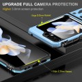 For Samsung Galaxy Z Flip6 5G Armor PC + TPU Camera Shield Phone Case(Light Blue)