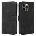 For iPhone 13 Pro Max Skin Feel Geometric Lines Leather Phone Case(Black)