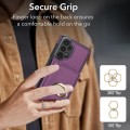 For Samsung Galaxy A13 4G/5G RFID Anti-theft Card Ring Holder Phone Case(Dark Purple)