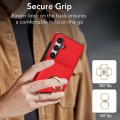 For Samsung Galaxy A15 4G/5G RFID Anti-theft Card Ring Holder Phone Case(Red)