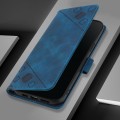 For TCL 50 XE Skin Feel Embossed Leather Phone Case(Blue)