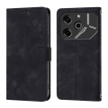 For Tecno Pova 6 Pro Skin Feel Embossed Leather Phone Case(Black)