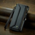 For Samsung Galaxy S10 CaseMe C36 Card Slots Zipper Wallet RFID Anti-theft Leather Phone Case(Black)
