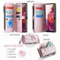 For Samsung Galaxy S20 FE CaseMe C36 Card Slots Zipper Wallet RFID Anti-theft Leather Phone Case(Pin