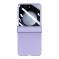 For Samsung Galaxy Z Flip6 Three Parts Integrated PC Skin Feel Shockproof Phone Case(Purple)