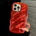 For iPhone 13 Pro Max Wave Plated PC Hybrid TPU Phone Case(Red)