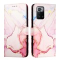 For Xiaomi Poco X3 GT PT003 Marble Pattern Flip Leather Phone Case(Rose Gold)