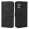 For Samsung Galaxy A05s Skin Feel Geometric Lines Leather Phone Case(Black)