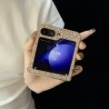 For Samsung Galaxy Z Flip4 Glitter MagSafe PC Phone Case(Gold)