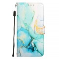 For vivo Y27 4G Global PT003 Marble Pattern Flip Leather Phone Case(Green)