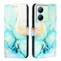 For vivo Y36 5G Global / Y36 4G Global&India PT003 Marble Pattern Flip Leather Phone Case(Green)