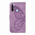 For Xiaomi Redmi Note 8 Swallowtail Butterfly Embossed Leather Phone Case(Purple)