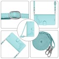 For ZTE Blade A73 5G Cat Rat Embossed Pattern RFID Leather Phone Case with Lanyard(Mint Green)