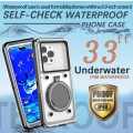 RedPepper 33ft 10m Underwater IP68 Waterproof Phone Case For Under 6.6 inch Phones(Black)