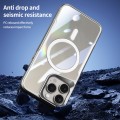 For iPhone 11 Pro Blade MagSafe Magnetic Transparent PC Phone Case(Silver White)