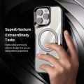 For iPhone 11 Pro Blade MagSafe Magnetic Transparent PC Phone Case(Silver White)