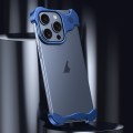 For iPhone 14 Plus Aromatherapy Alloy Frameless Phone Case(Blue)
