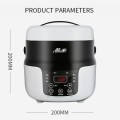 COOLBOX Vehicle Multi-function Mini Rice Cooker Capacity: 2.0L, Version:12V Current-limiting