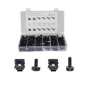 100 PCS Cage Nuts and Screw Cage Nuts M5 + Rack Screws M5x16/20
