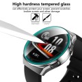 For Huawei Watch GT2e 2 in 1  Tempered Glass Screen Protector + Fully Plating PC Case(Silver)