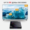 H96 Max 6K Ultra HD Smart TV Box with Remote Controller, Android 10.0, Allwinner H616 Quad Core ARM