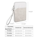 For 10 inch or Below Tablet ND00S Felt Sleeve Protective Case Inner Carrying Bag(Light Grey)