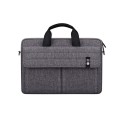 ST08 Handheld Briefcase Carrying Storage Bag without Shoulder Strap for 13.3 inch Laptop(Grey)